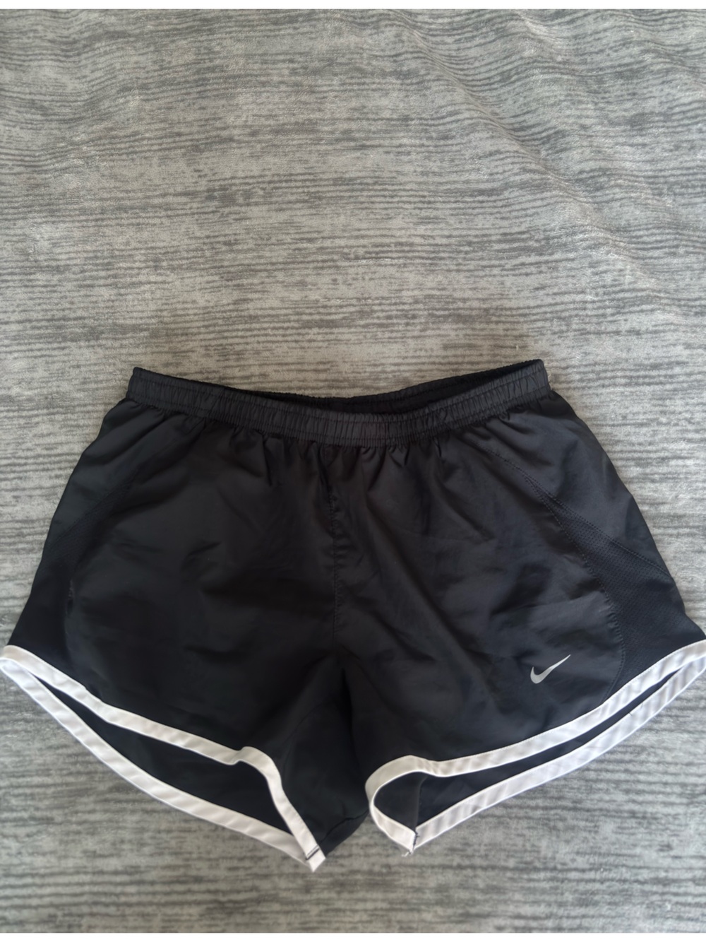Nike Black Athletic Shorts with White Accent
